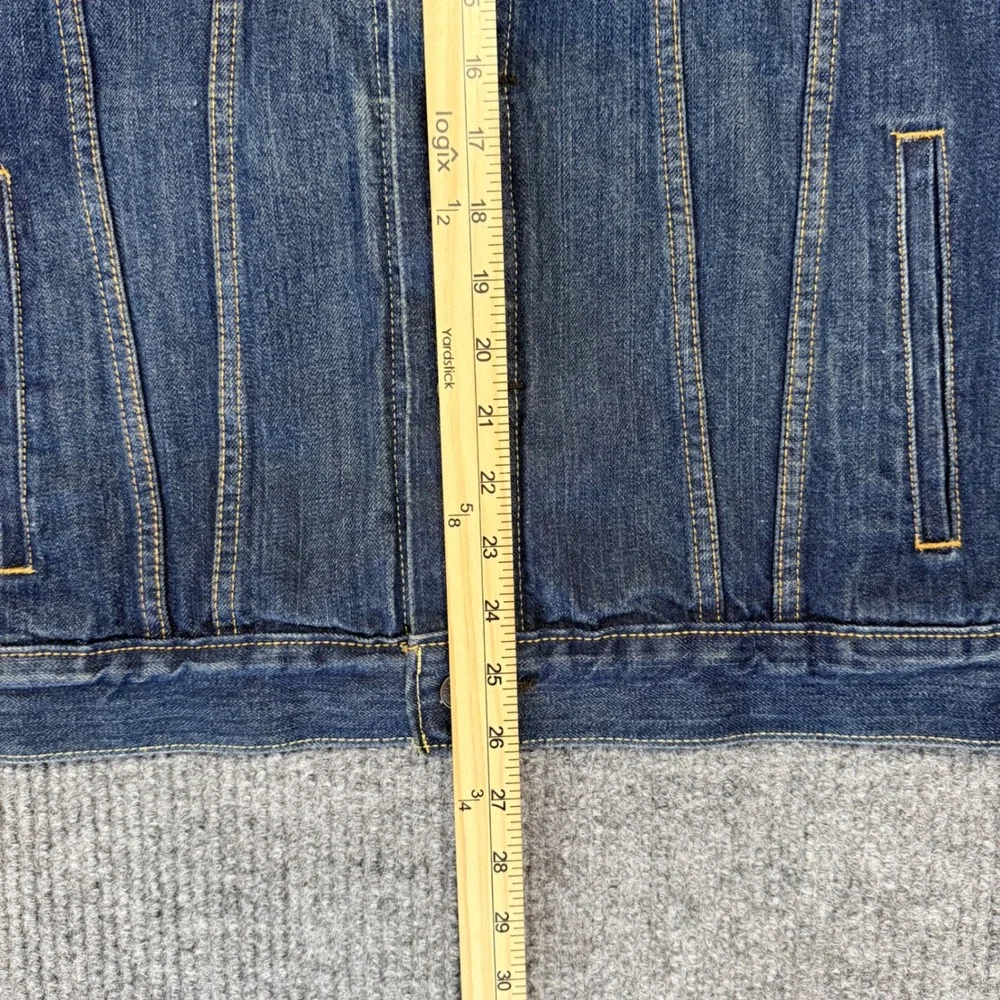 Levis 72334 Mens Denim Trucker Jacket Medium Wash Blue Jean Jacket Size L - Picture 5 of 12